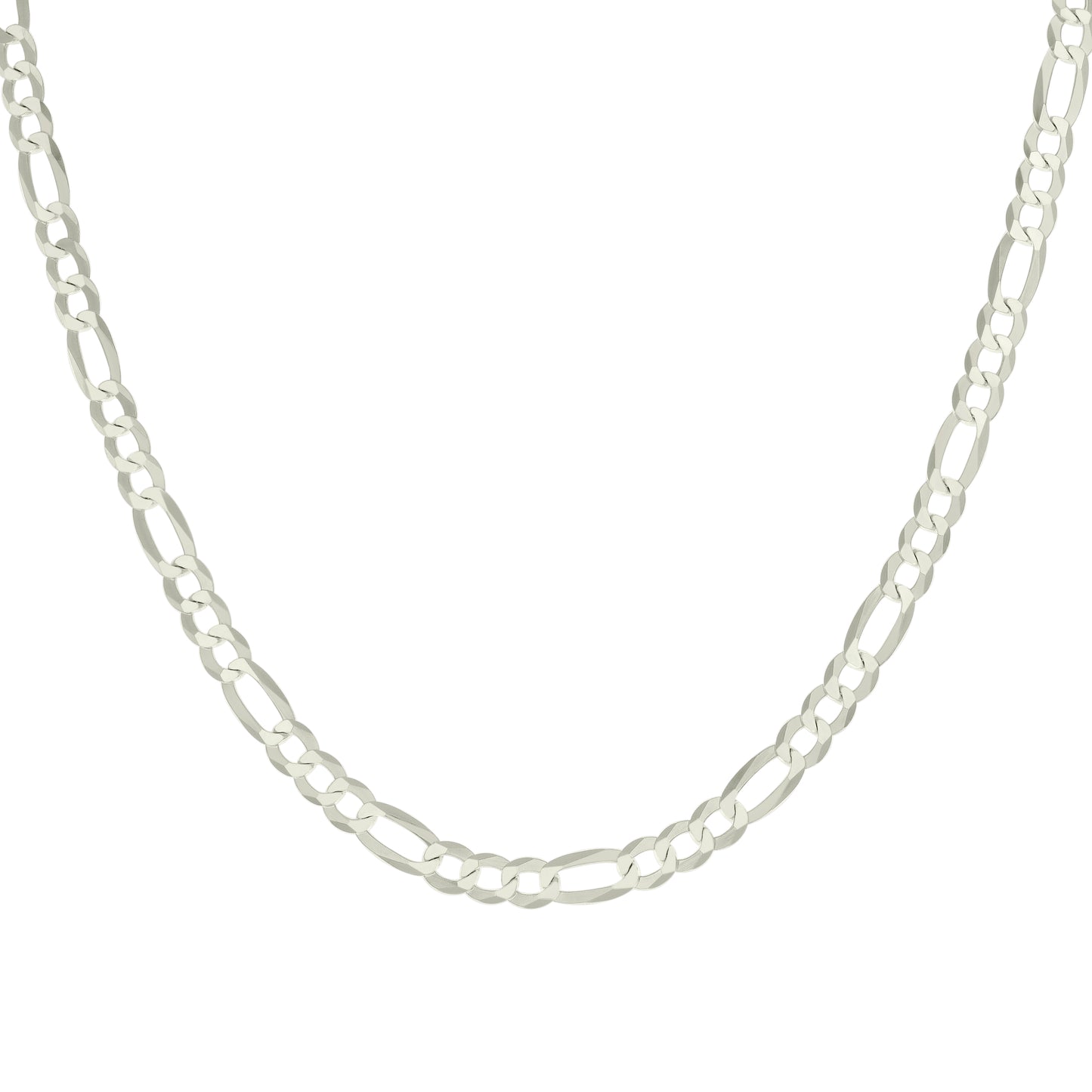 925 Silver Super Flat Figaro Chain 5.6mm