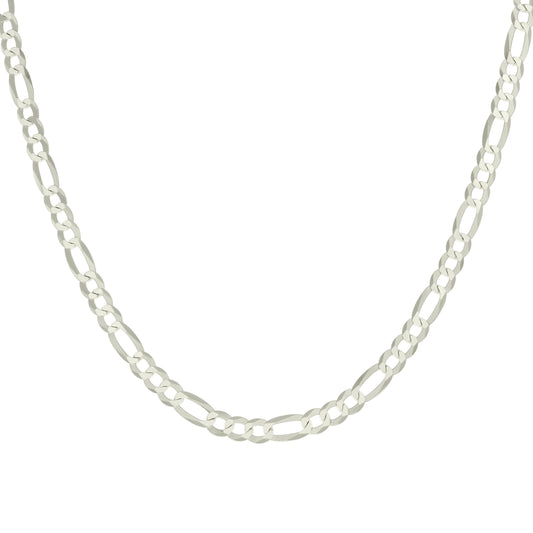 925 Silver Super Flat Figaro Chain 5.6mm