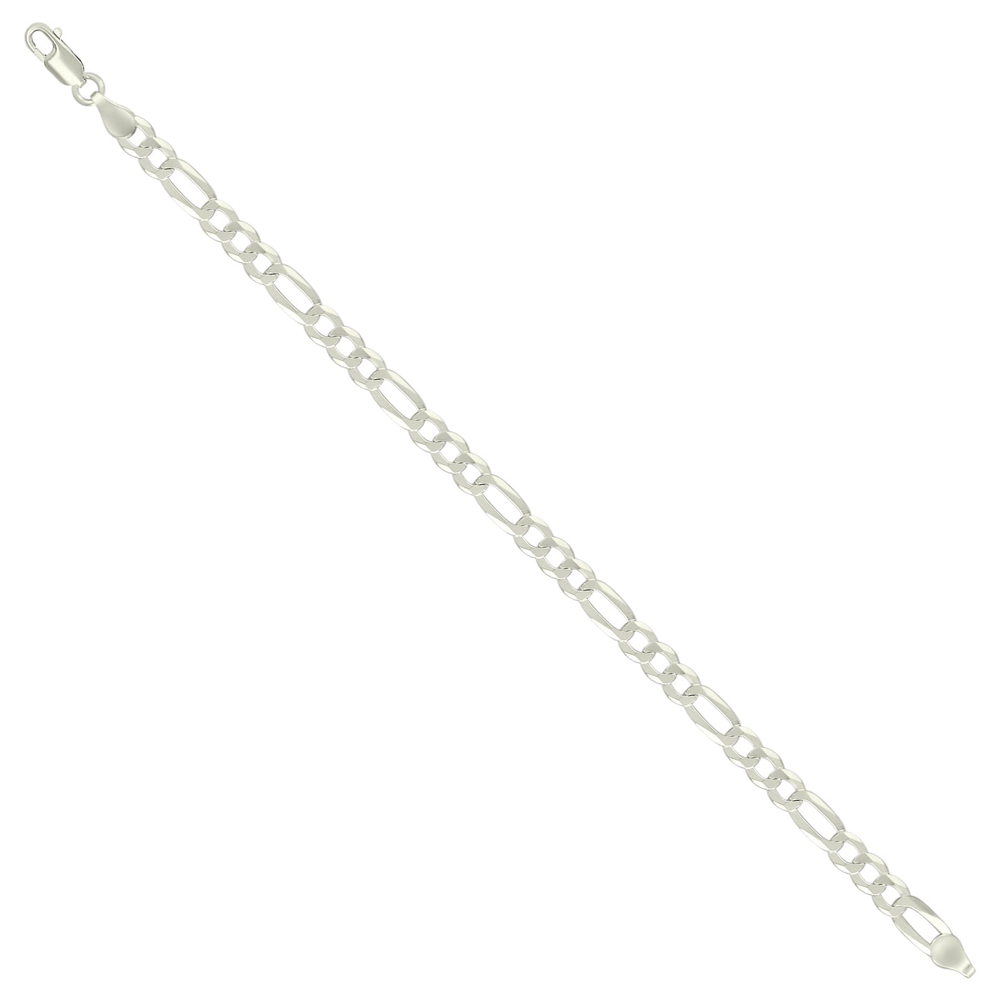 925 Silver Super Flat Figaro Chain 5.6mm