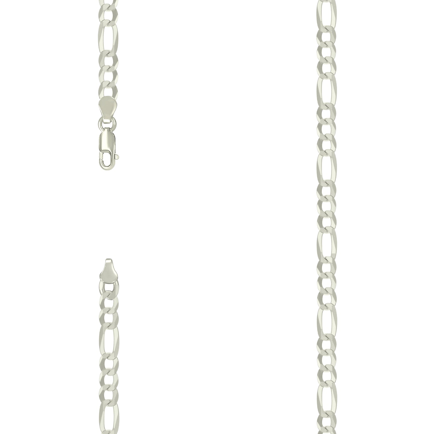 925 Silver Super Flat Figaro Chain 5.6mm