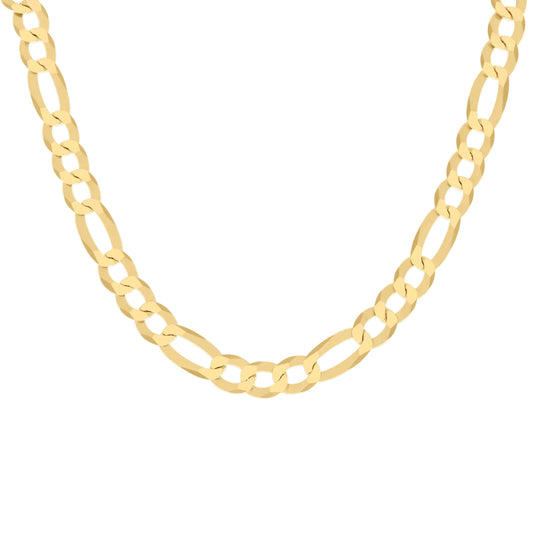 925 Silver Super Flat Figaro Chain 10mm