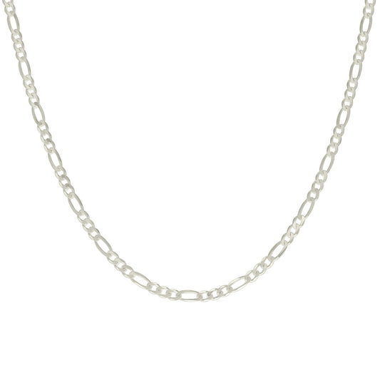 925 Silver Solid Classic Figaro 4.0mm