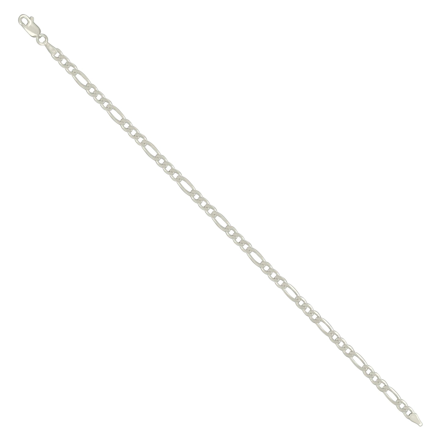 925 Silver Solid Classic Figaro 4.0mm