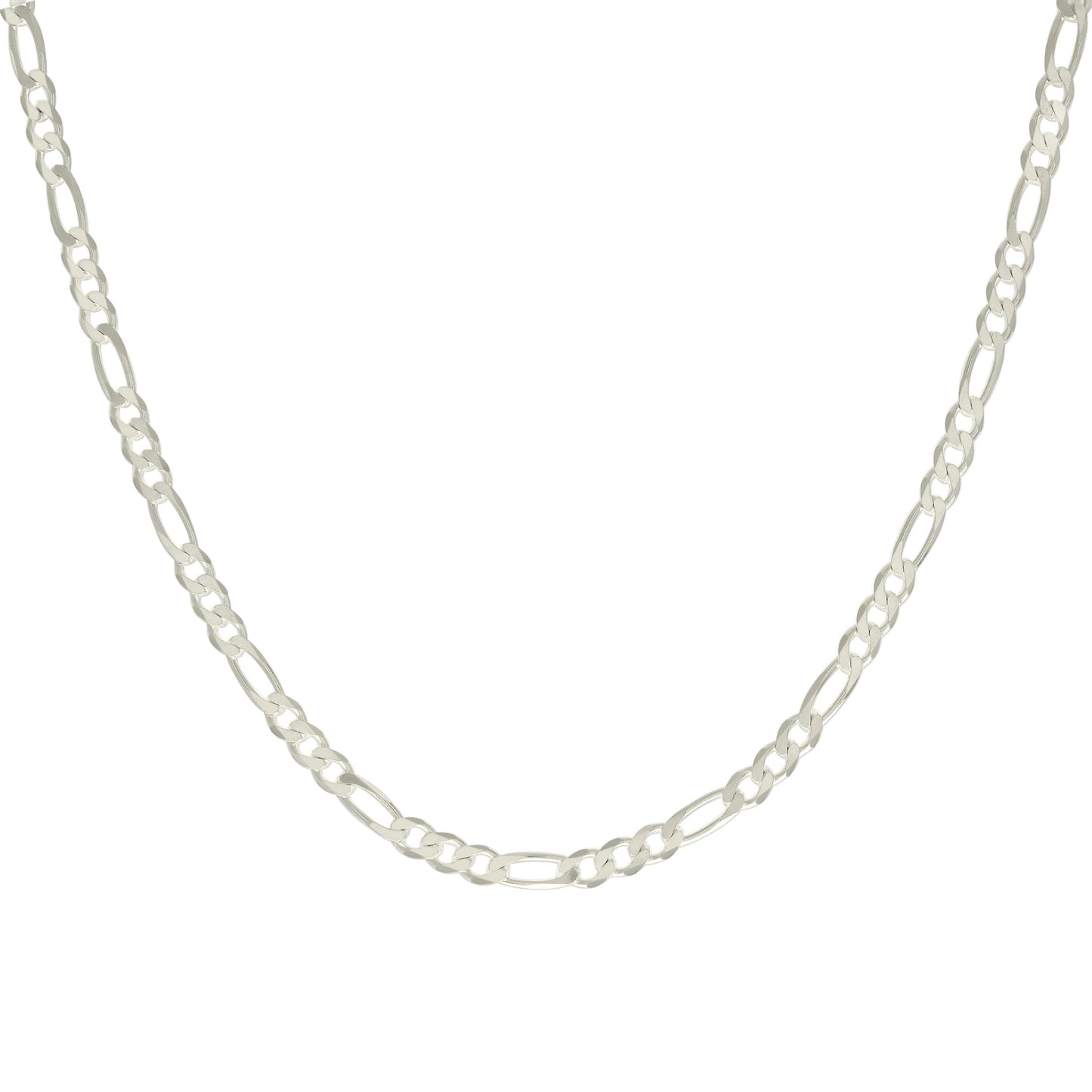 925 Silver Solid Classic Figaro 5.0mm