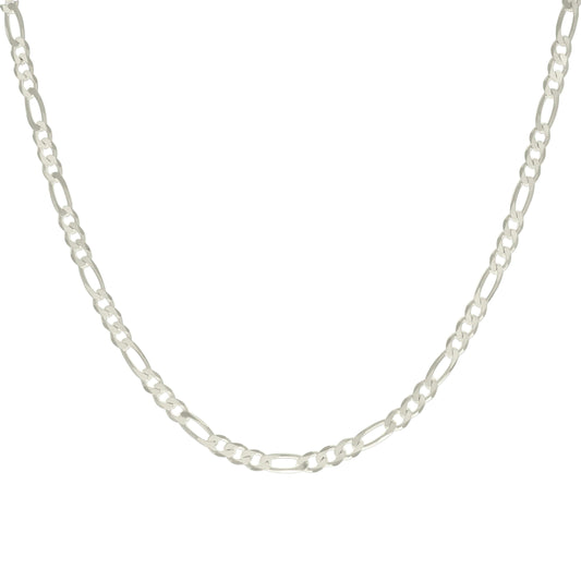 925 Silver Solid Classic Figaro 5.0mm