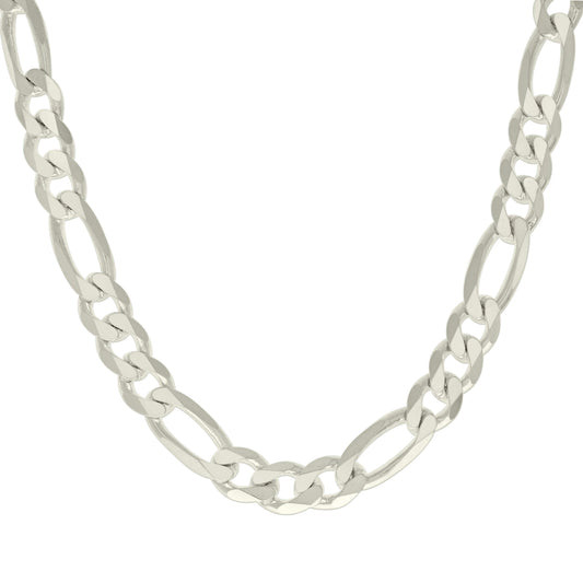 925 Silver Solid Classic Figaro 11.0mm