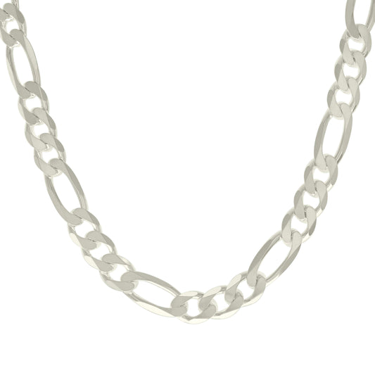 925 Silver Solid Classic Figaro 13.0mm