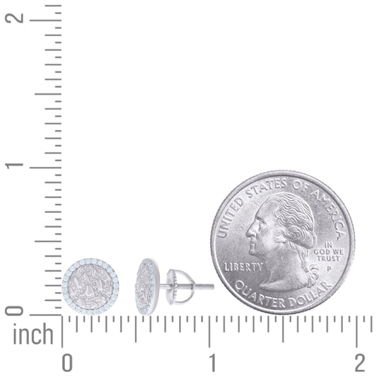 925 Sterling Silver Cz Earring