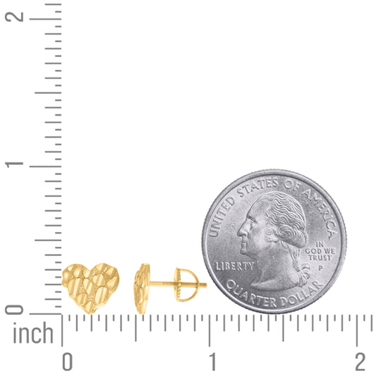 925 Sterling Silver Nugget Earrings