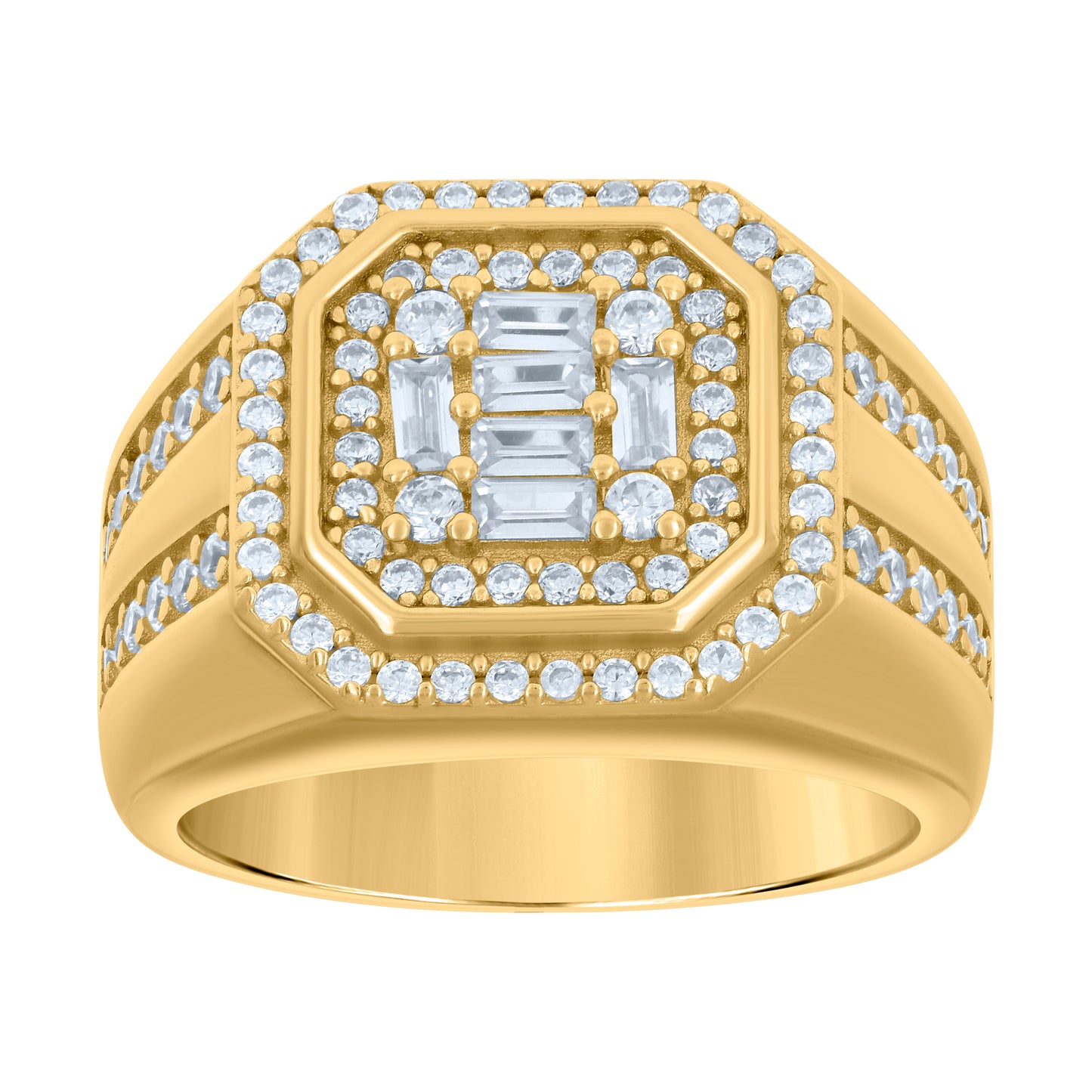 925 Sterling Silver Cz Ring S9