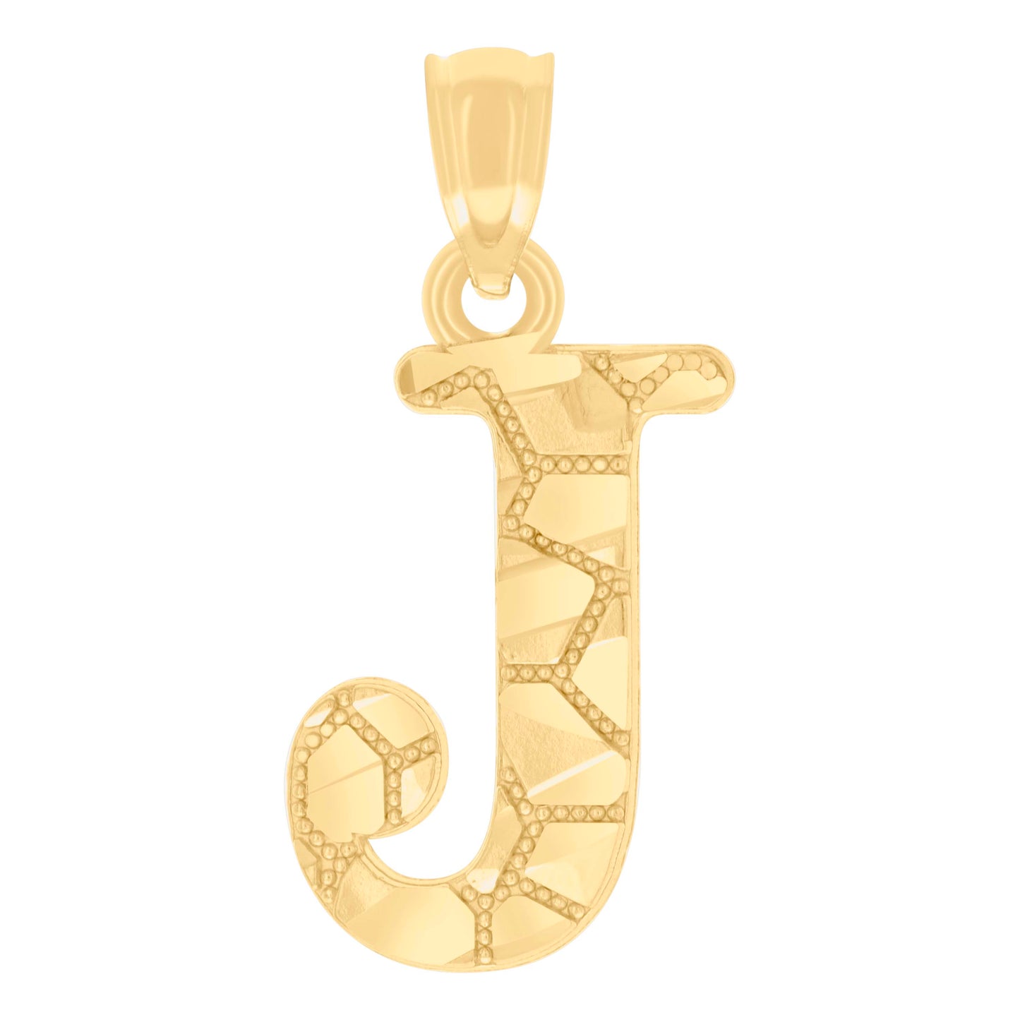 14Kt Gold Pendant Initial "J"