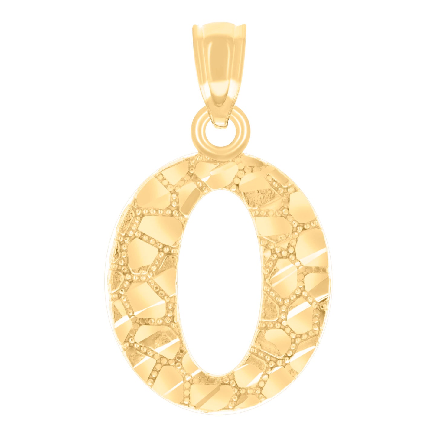 14Kt Gold Pendant Initial "O"