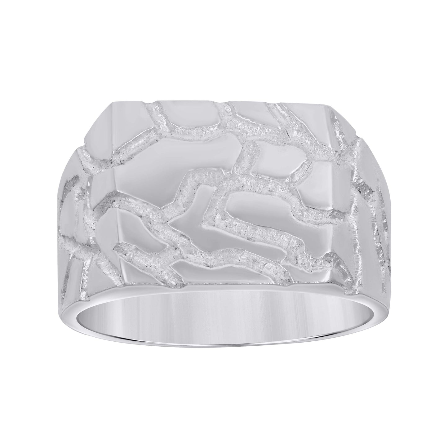 925 Sterling Silver Nugget Ring S9