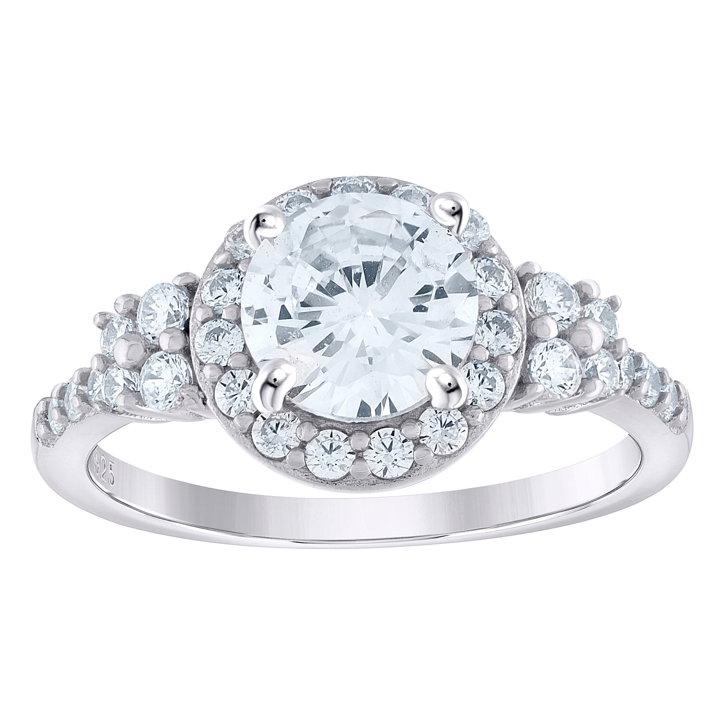 925 Sterling Silver 1.84Ctw Moissanite Ring S6