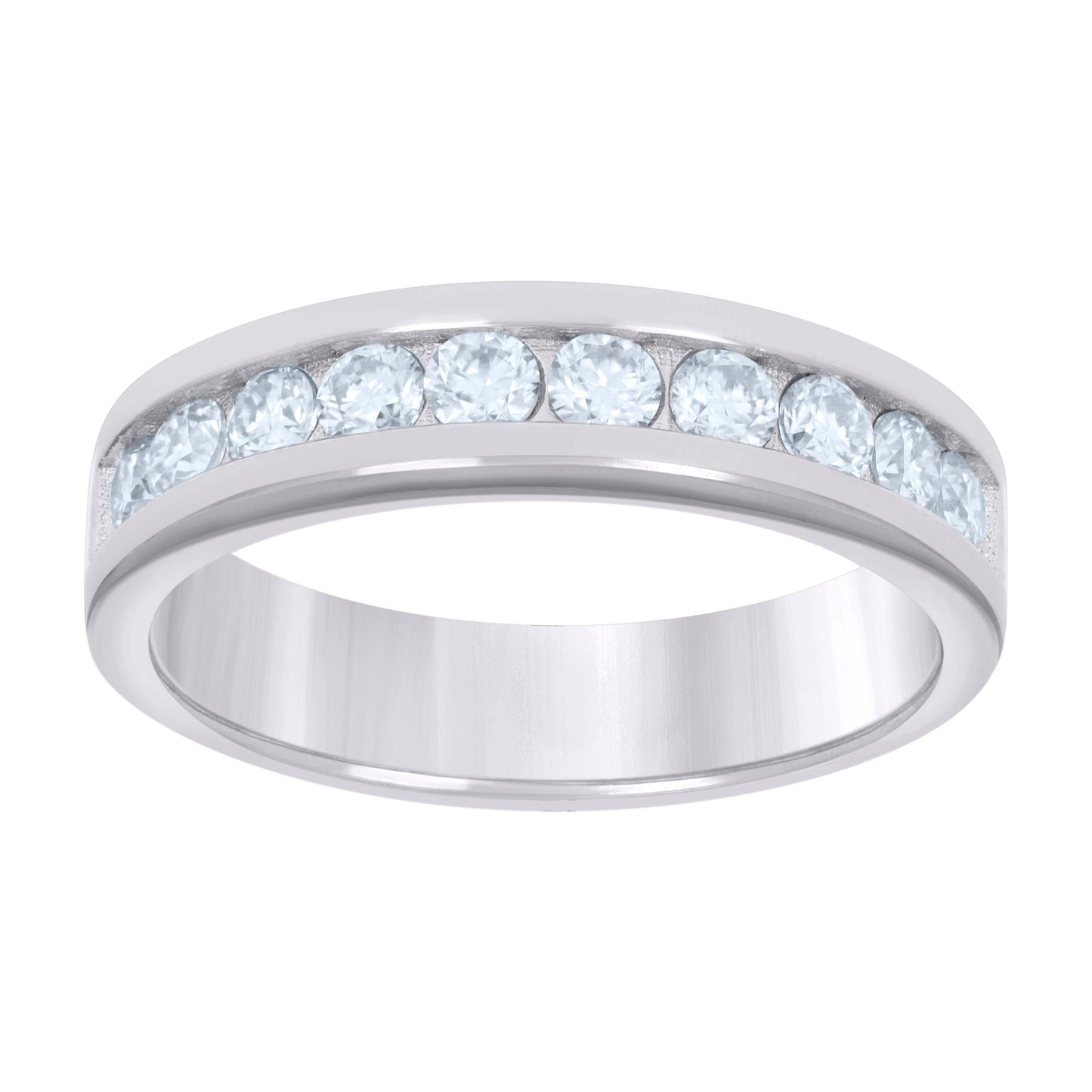 925 Sterling Silver 0.75Ctw Moissanite Ring S6