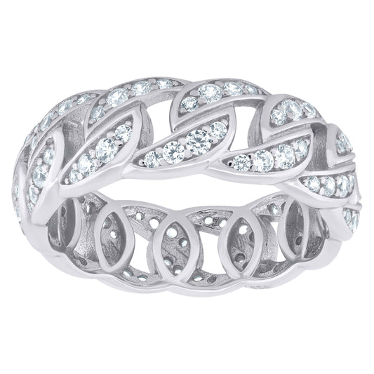 925 Sterling Silver 1.21Ctw Moissanite Ring 8mm-S8