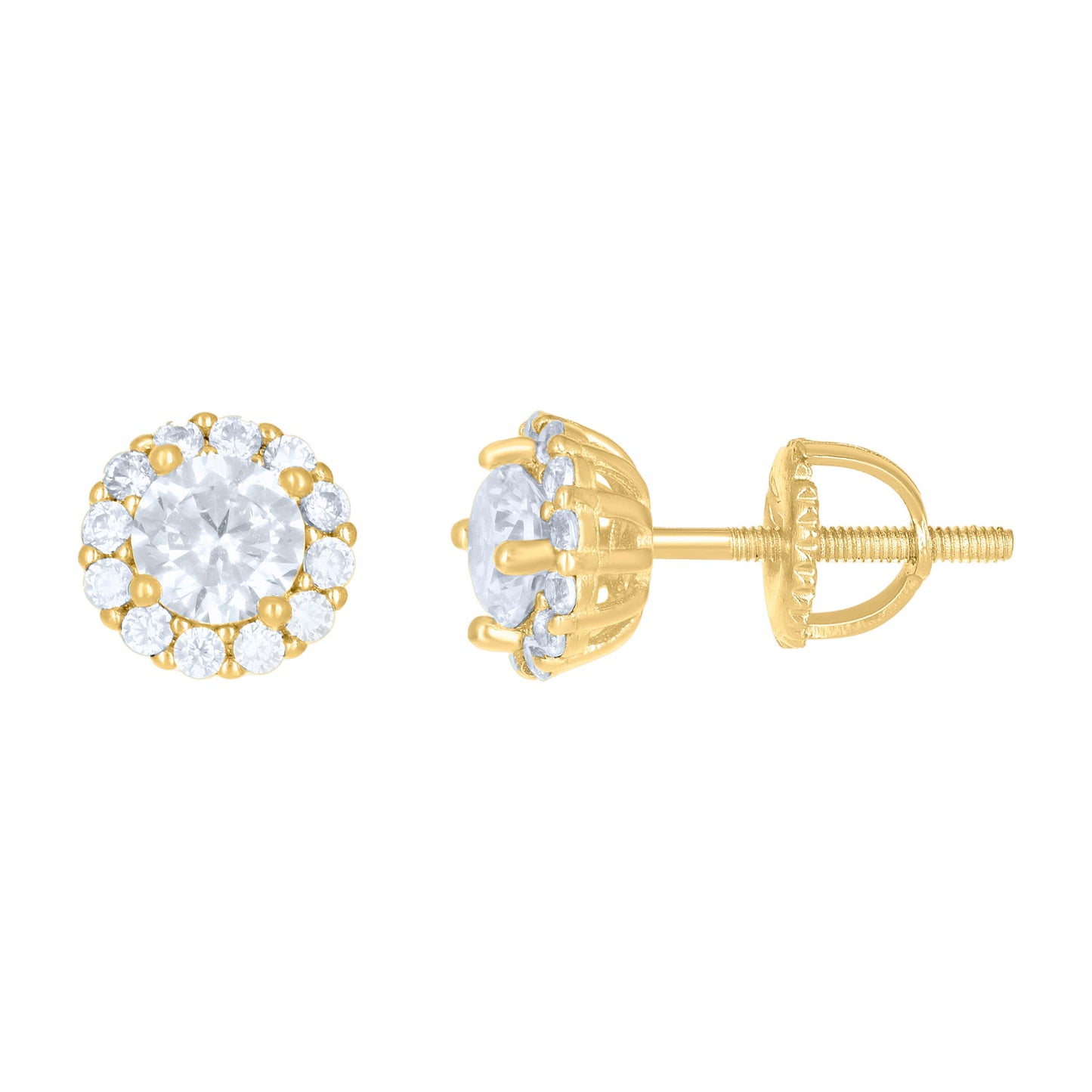 925 Silver Earrings With Moissanite Ctw 1.29