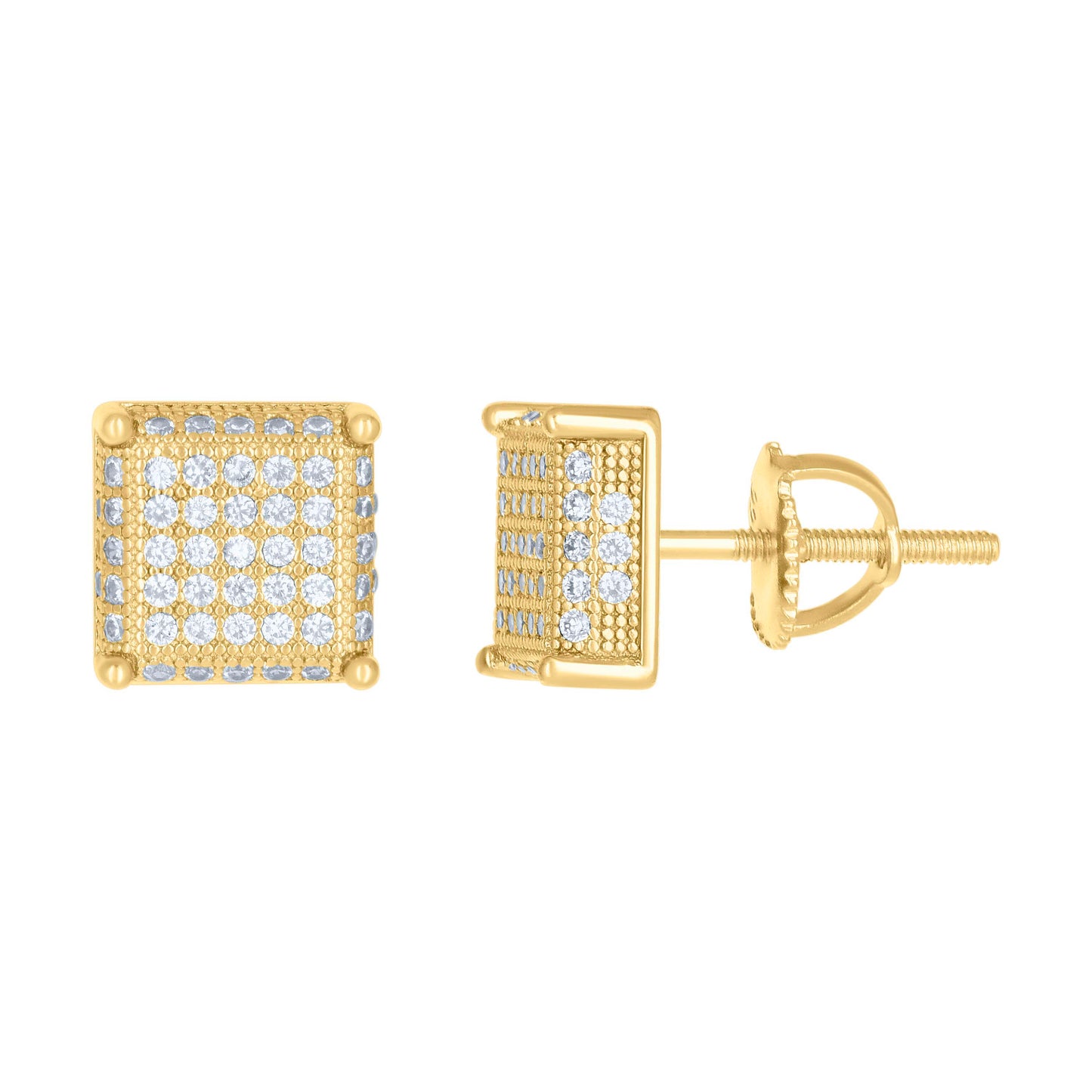 925 Sterling Silver 0.80Ctw Moissanite Earrings