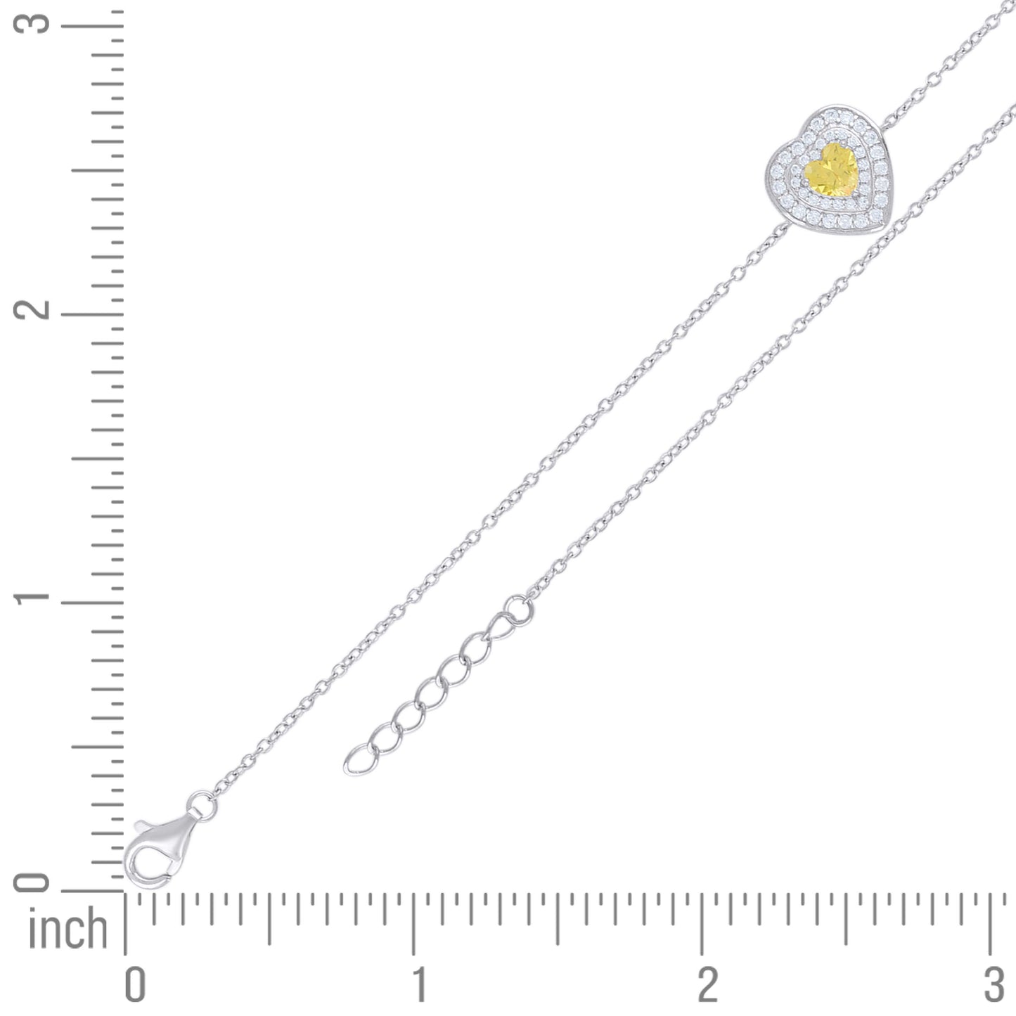 925 Sterling Silver Cz Bracelet 7.75"