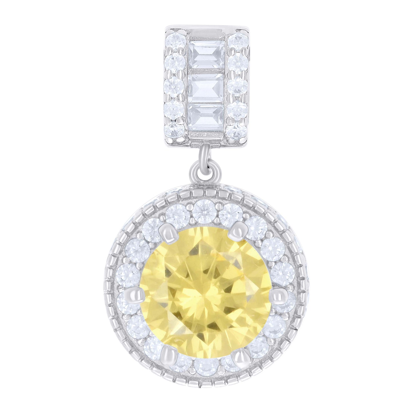 925 Sterling Silver Cz Pendant