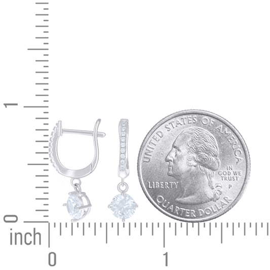 925 Sterling Silver Cz Earrings