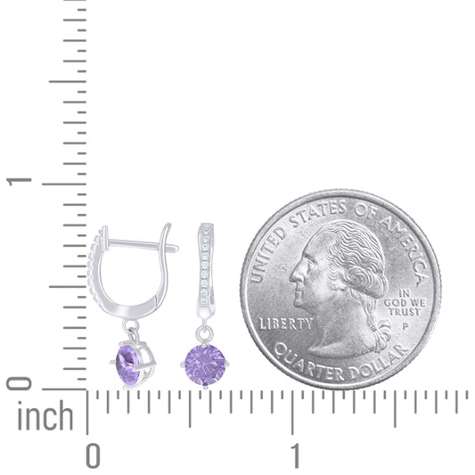 925 Sterling Silver Cz Earrings