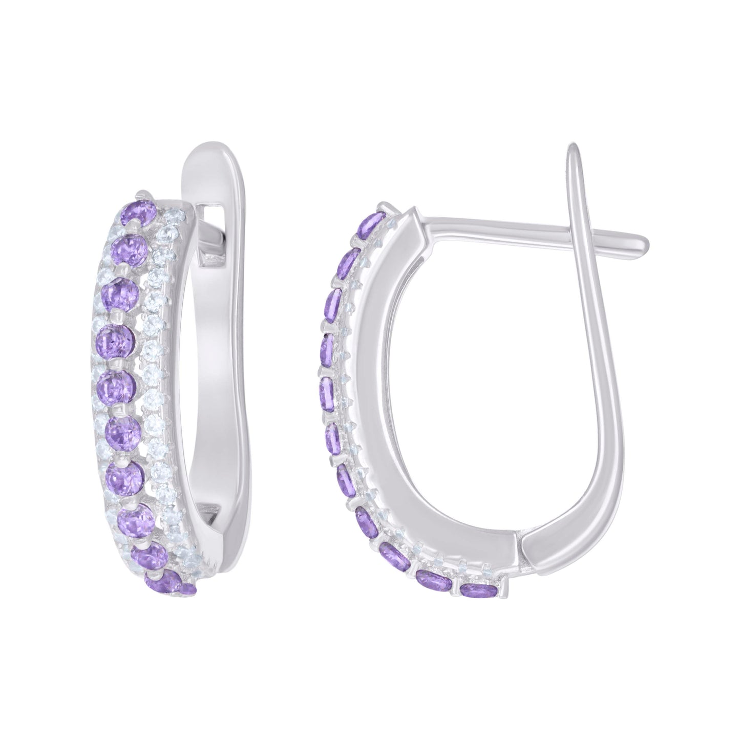 925 Sterling Silver Cz Earring