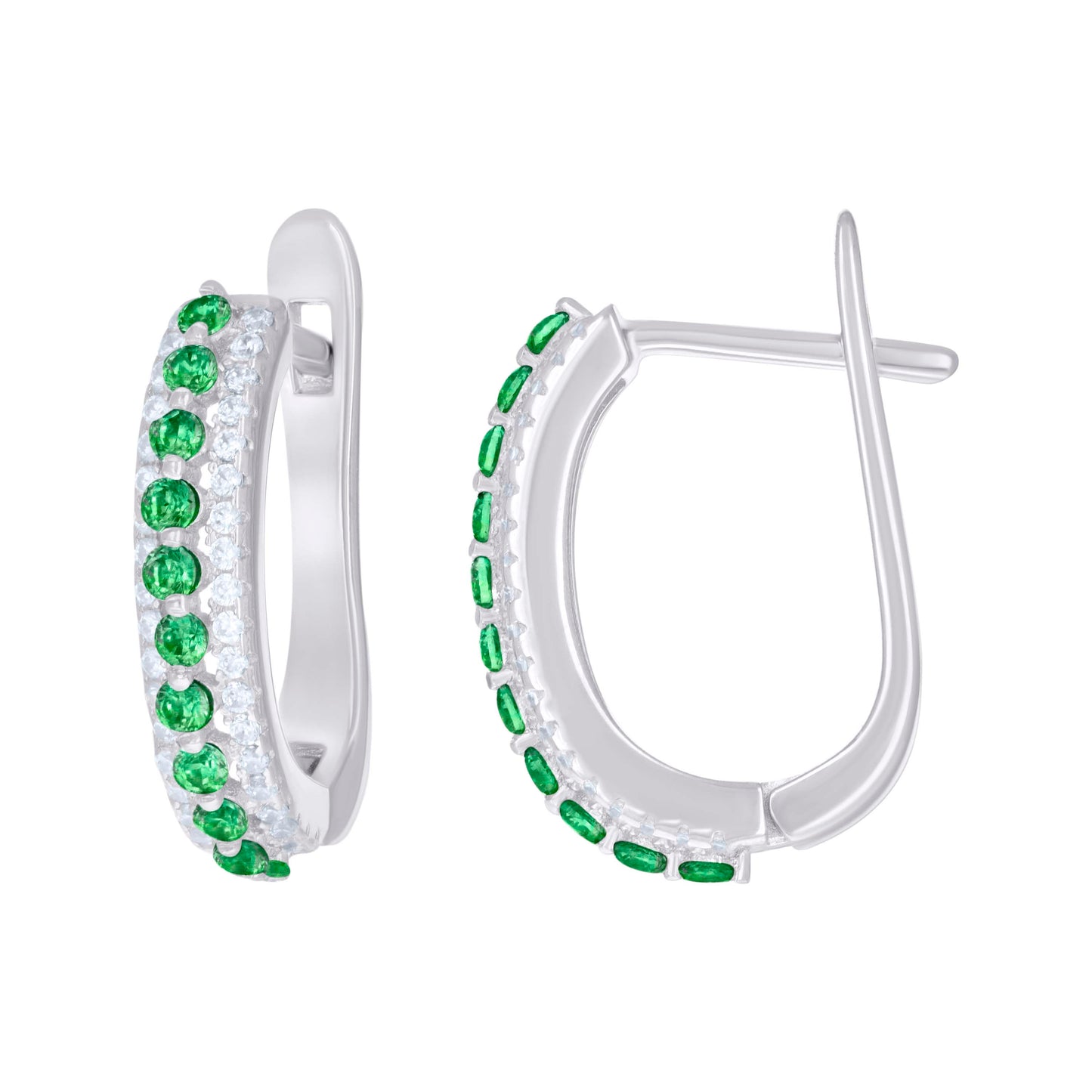 925 Sterling Silver Cz Earring