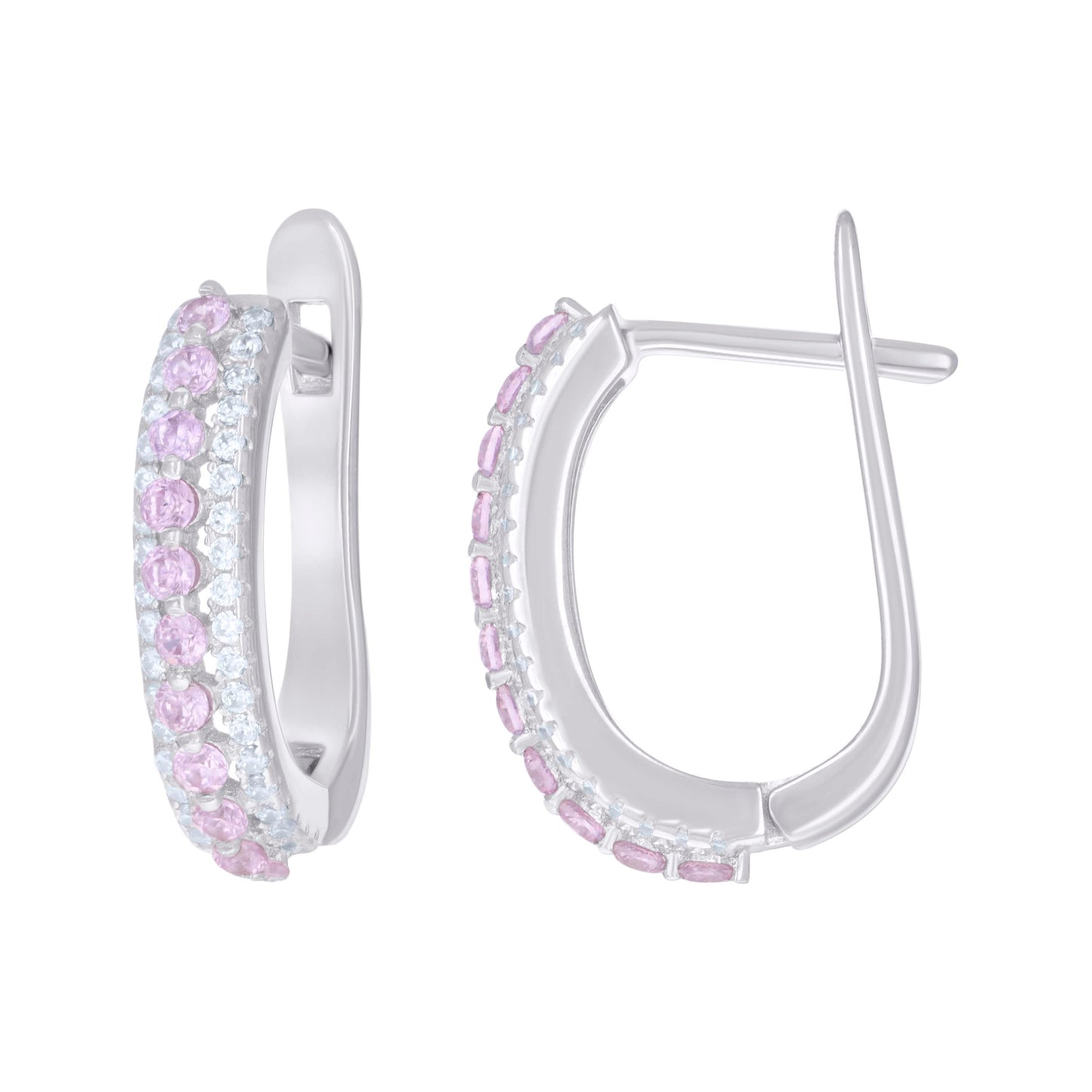 925 Sterling Silver Cz Earring