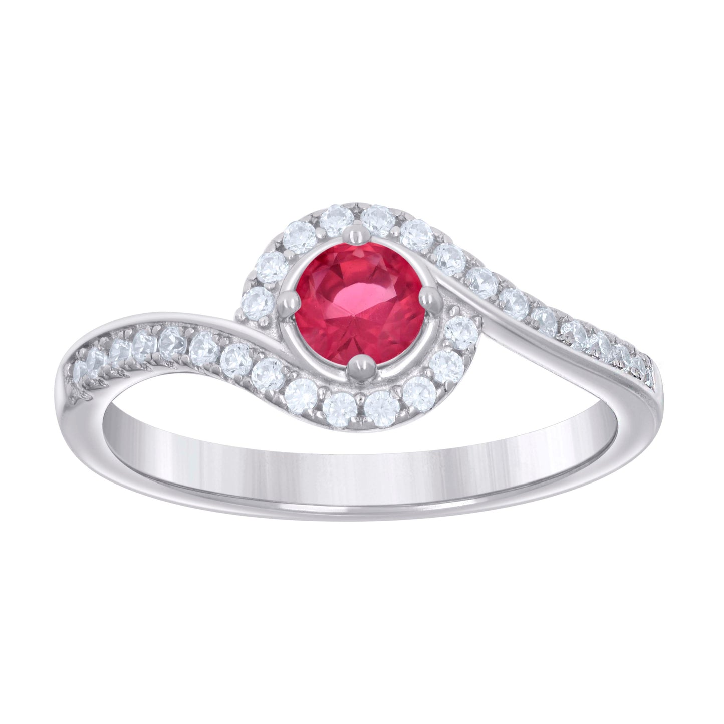 925 Sterling Silver Cz Ring S6