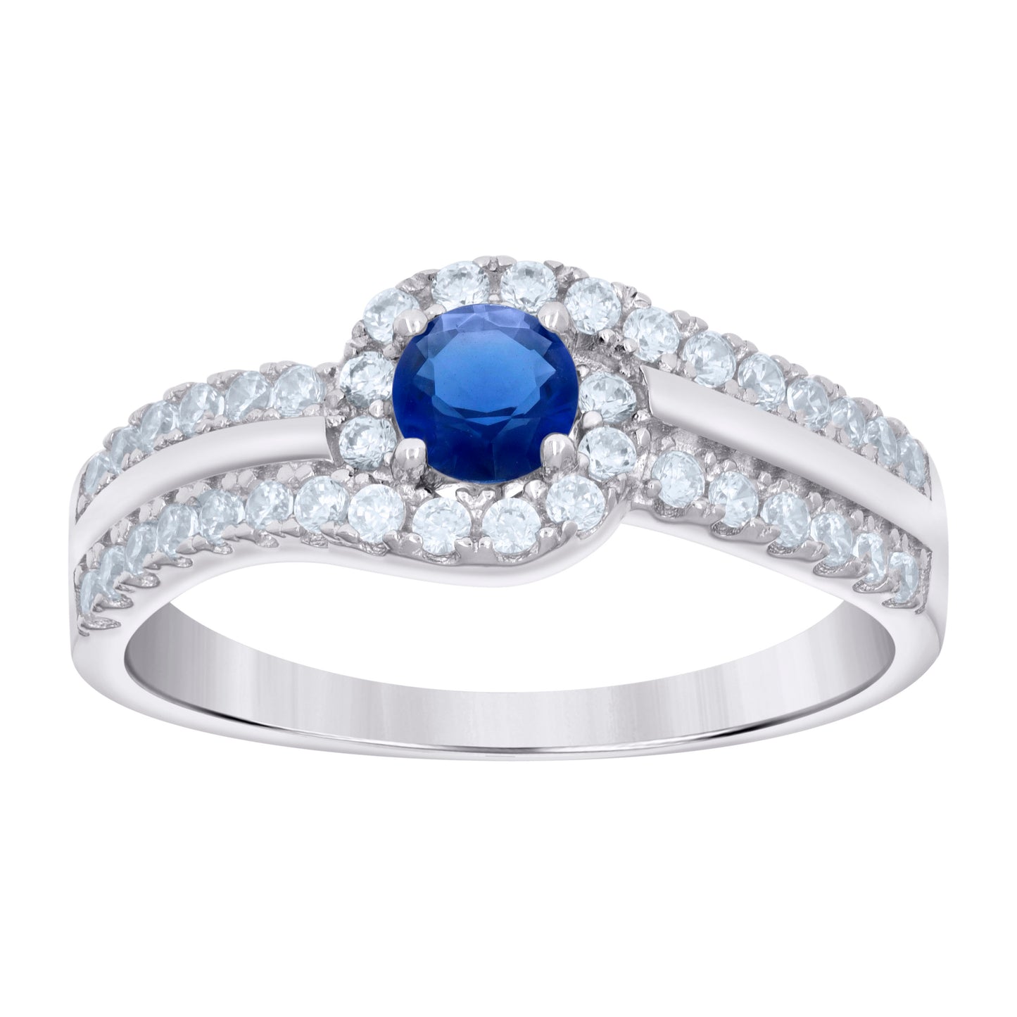 925 Sterling Silver Cz Ring S6