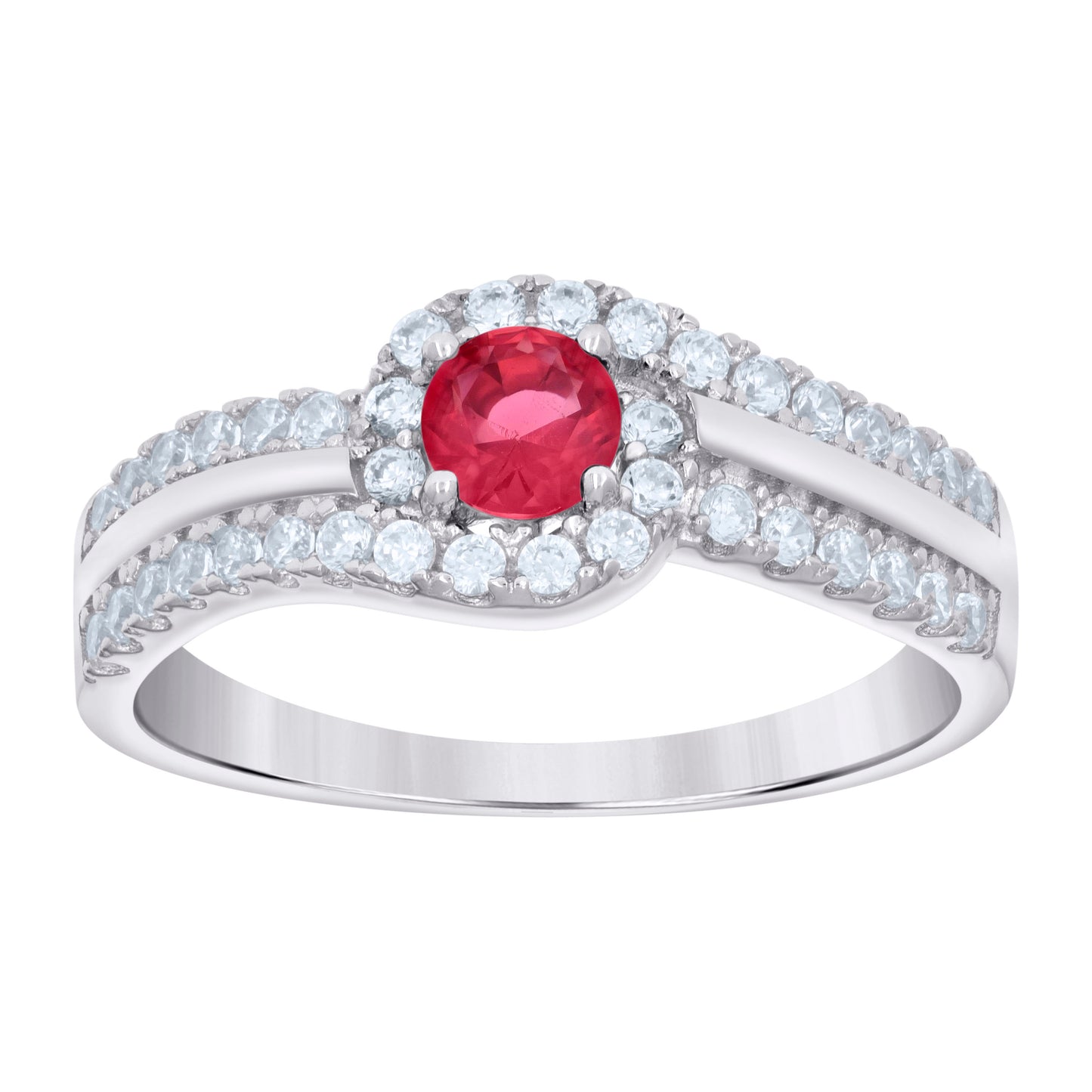 925 Sterling Silver Cz Ring S6