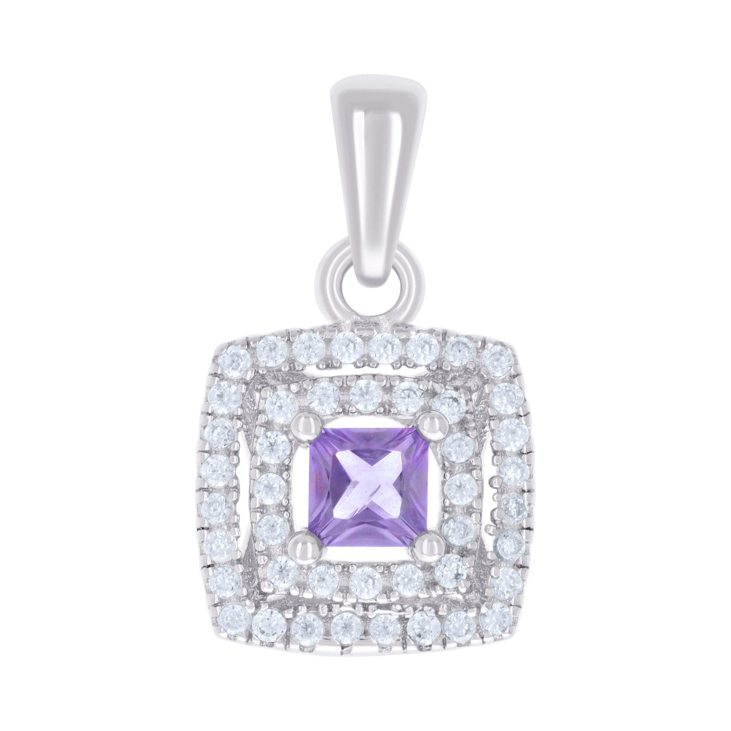 925 Sterling Silver Cz Pendant