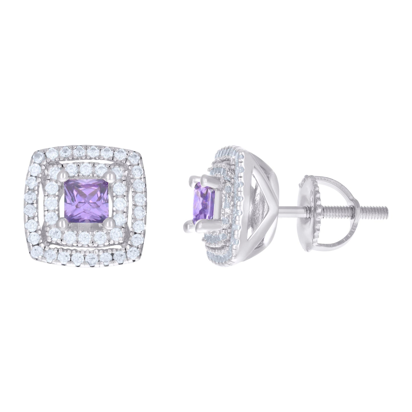 925 Sterling Silver Cz Earrings