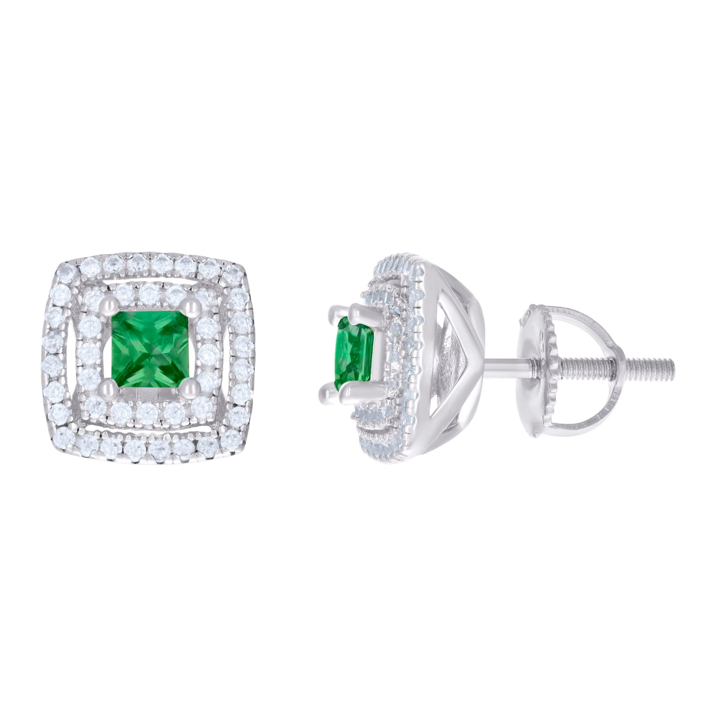 925 Sterling Silver Cz Earrings