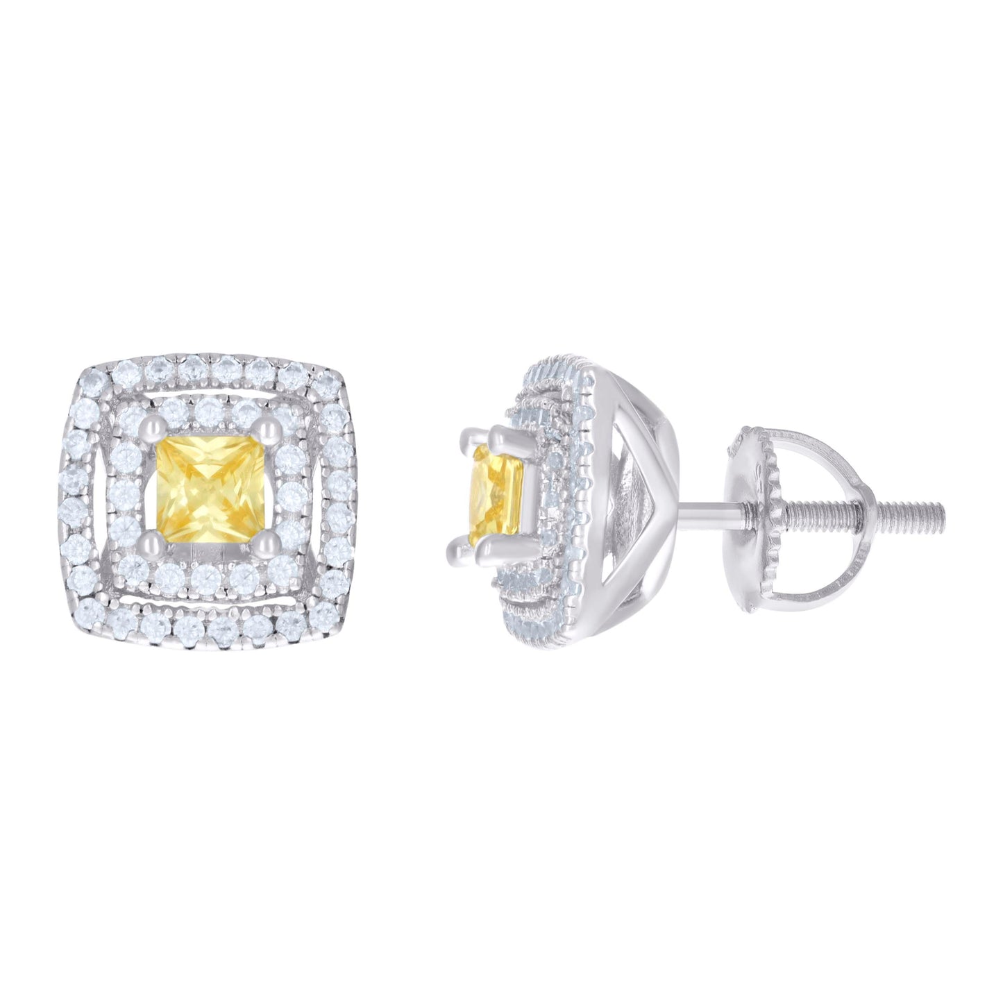 925 Sterling Silver Cz Earrings