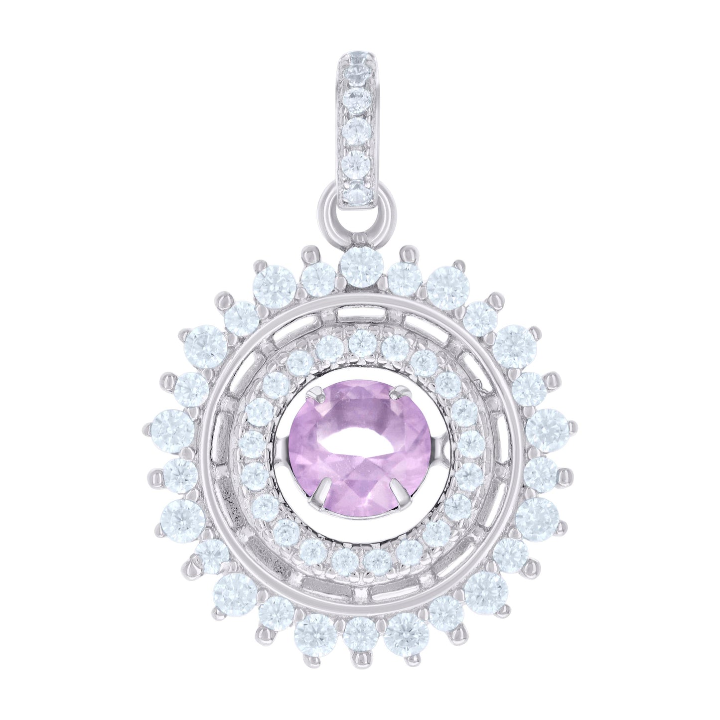 925 Sterling Silver Cz Pendant