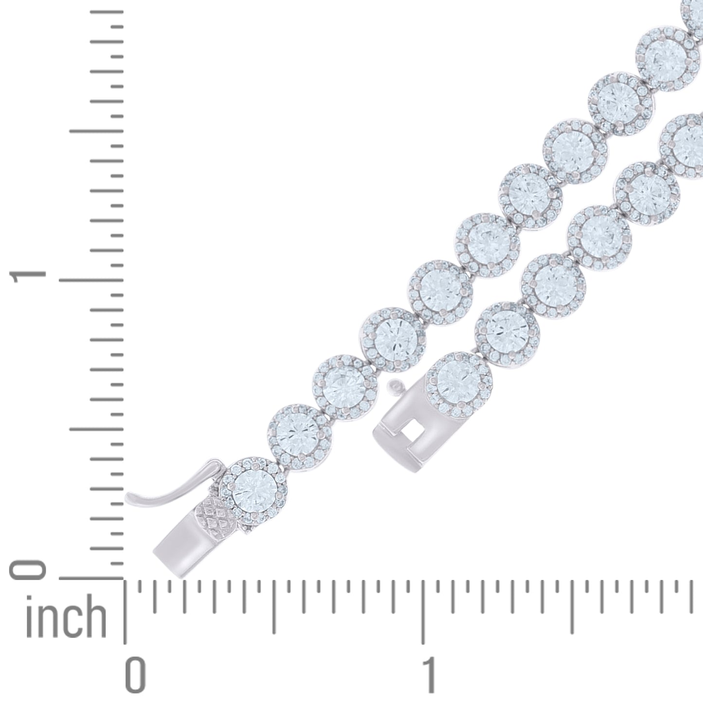 925 Sterling Silver Cz Necklace 16"