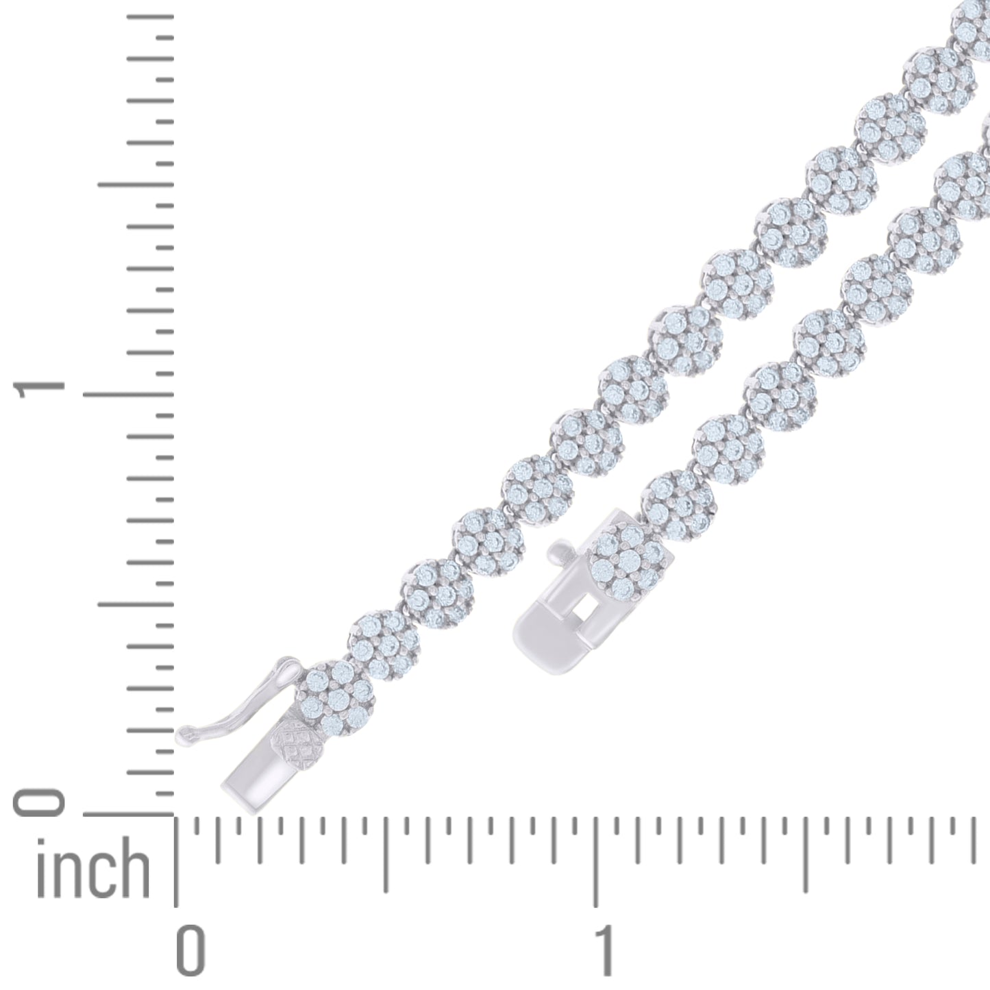 925 Sterling Silver Cz Necklace 16"