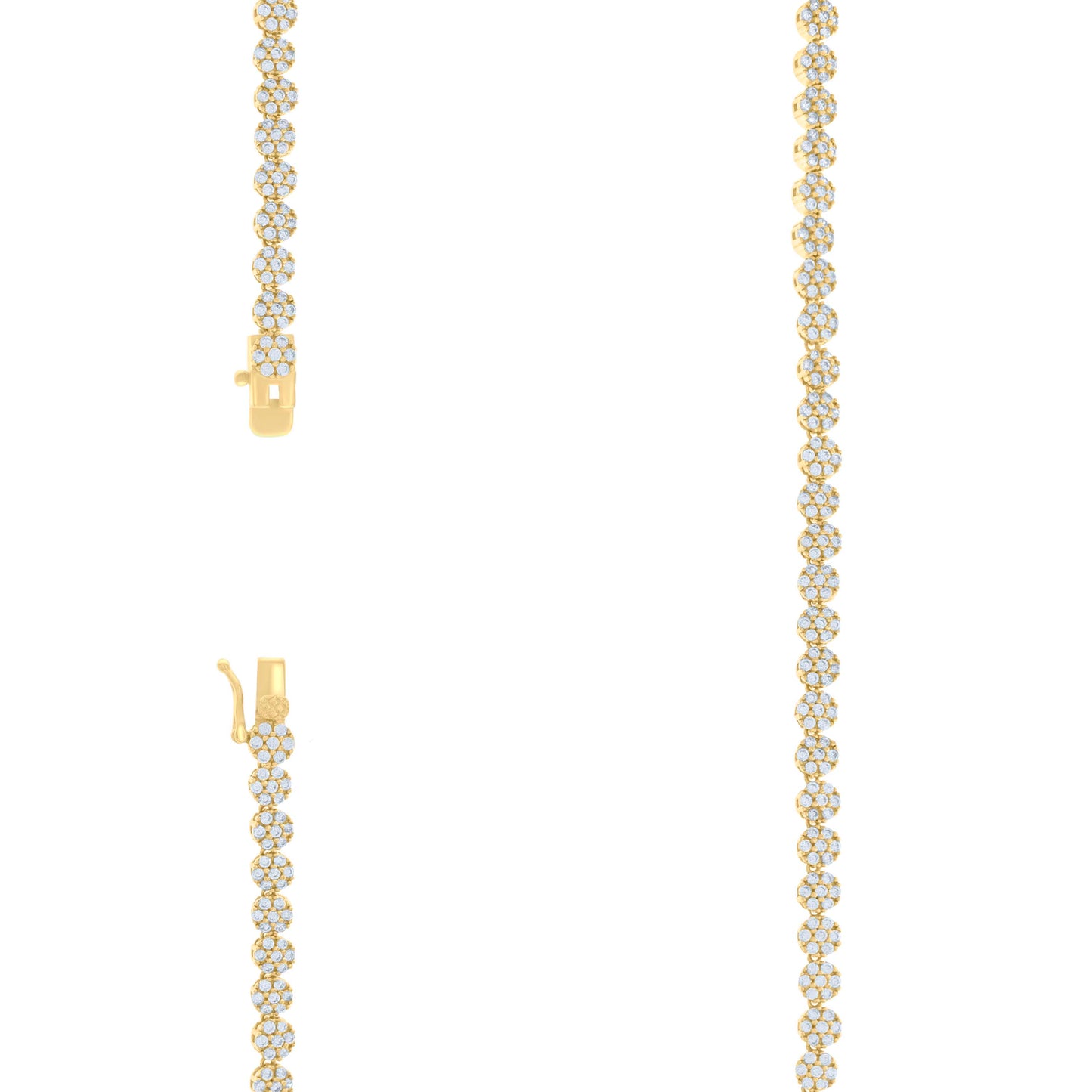 925 Sterling Silver Cz Necklace 16"