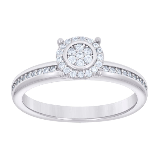 925 Sterling Silver Cz Trio Ring Set S6
