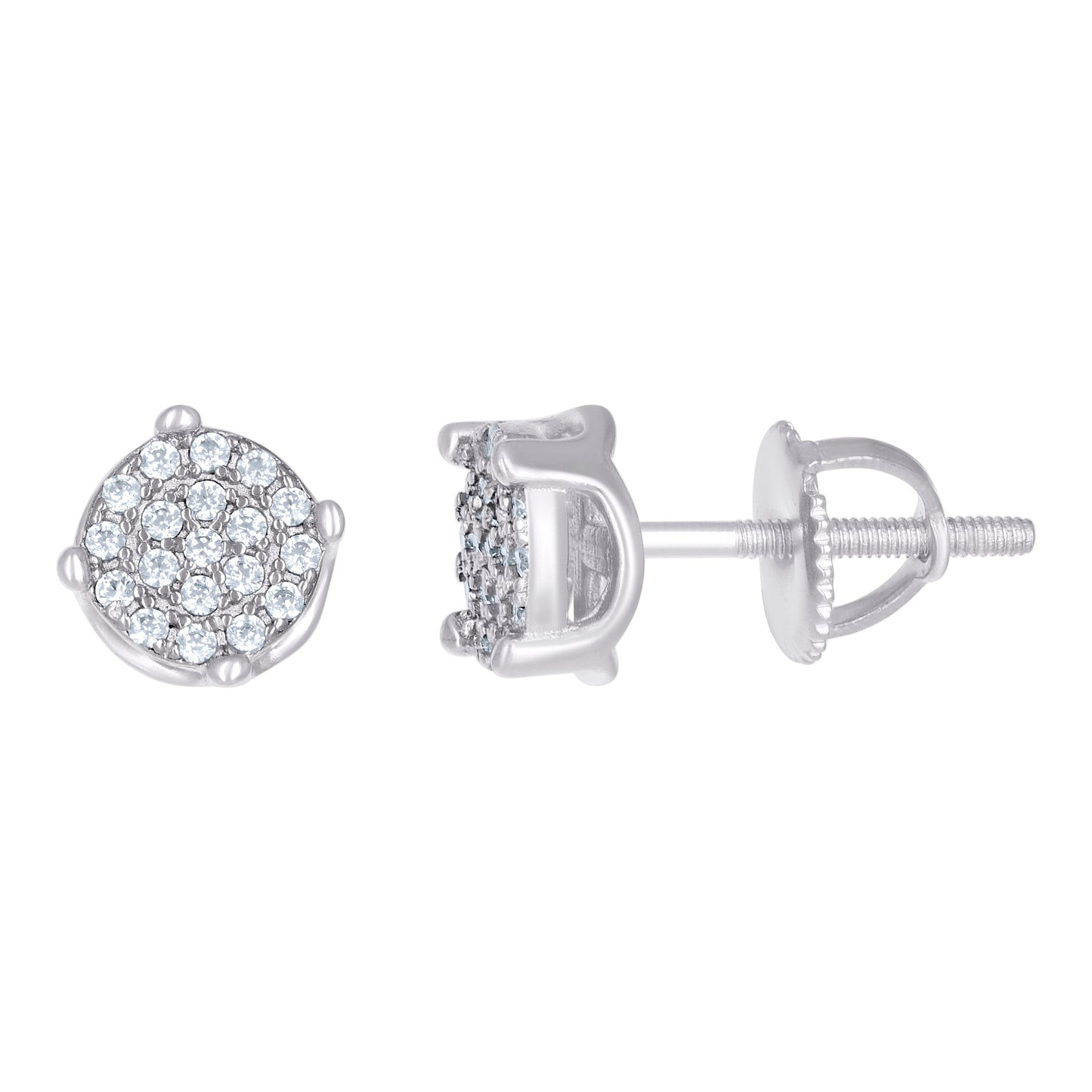 925 Serling Silver 0.27Ctw Moissanite Earring