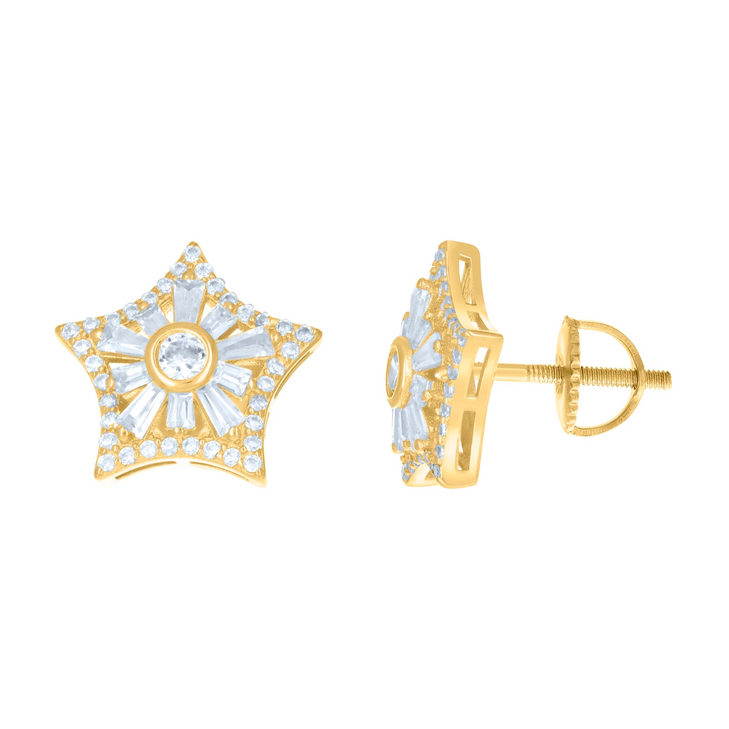 925 Sterling Silver Cz Earrings