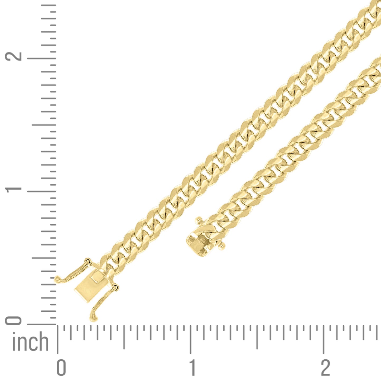 925 Silver Solid Miami Cuban Chain 6.3mm