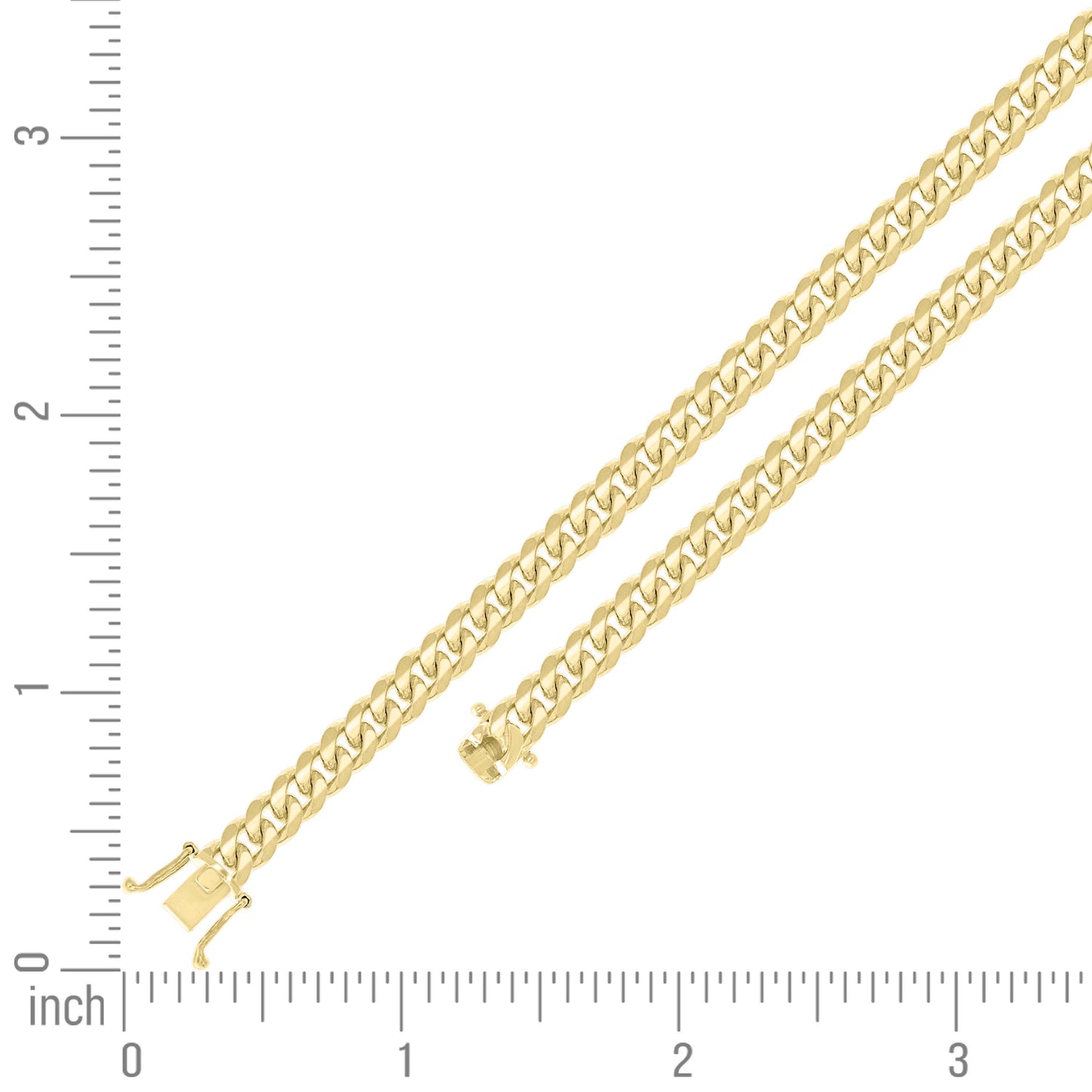 925 Silver Solid Miami Cuban Chain 7mm