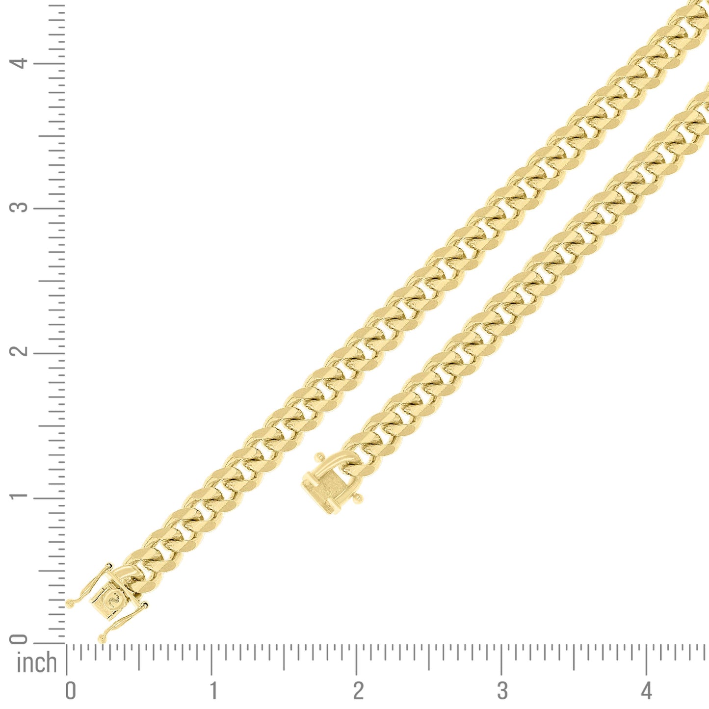 925 Silver Solid Miami Cuban Chain 8.4mm