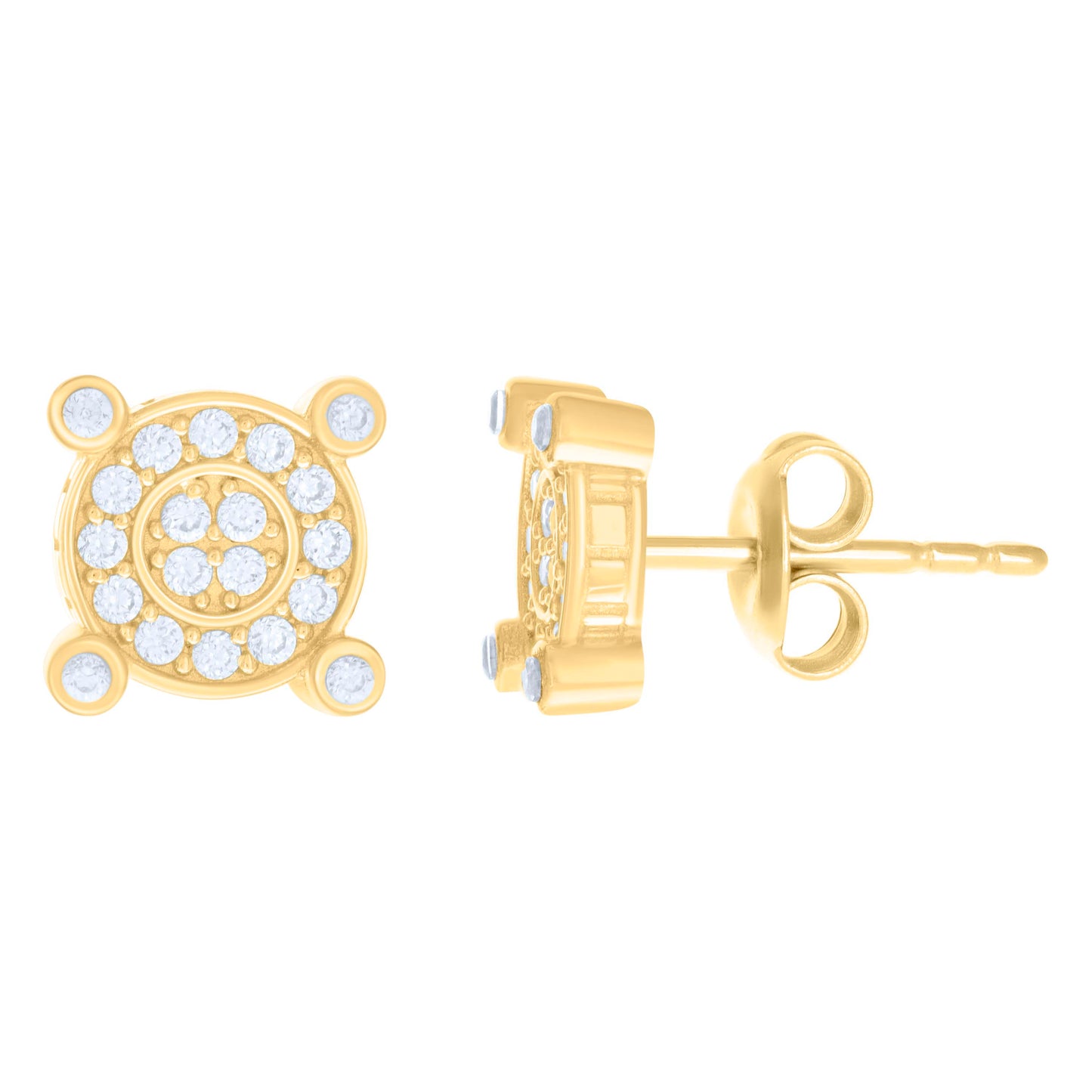 10Kt Gold Cz Earrings