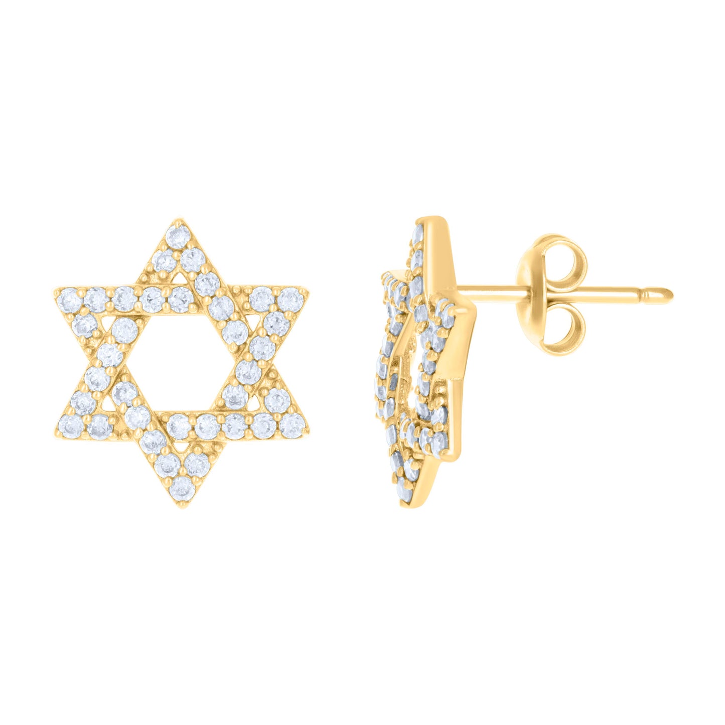10Kt Gold Cz Earrings