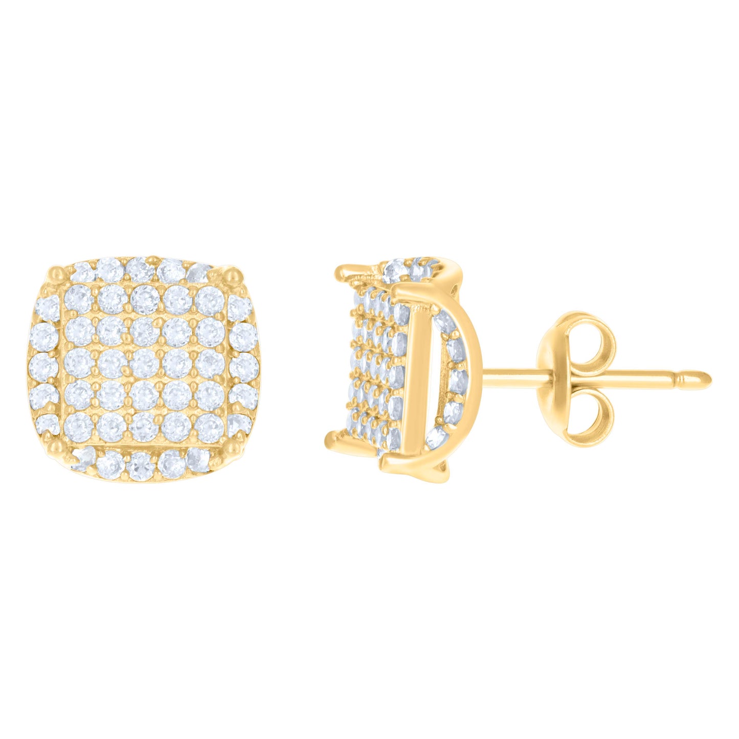 10Kt Gold Cz Earrings