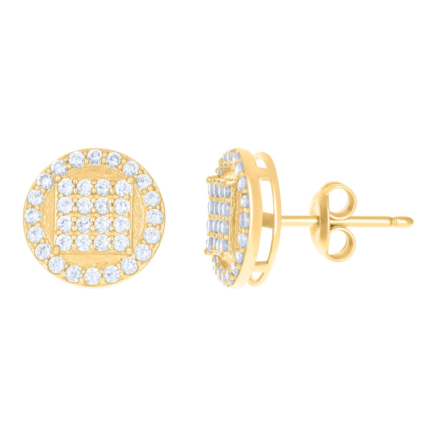 10Kt Gold Cz Earrings